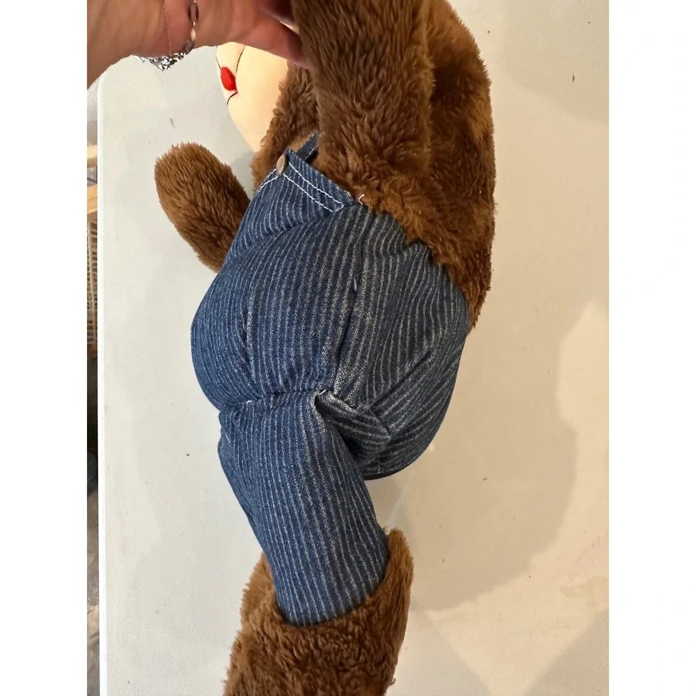 Vintage Union Pacific Railroad Reversible Plush Bear to Train Locomotive Toy